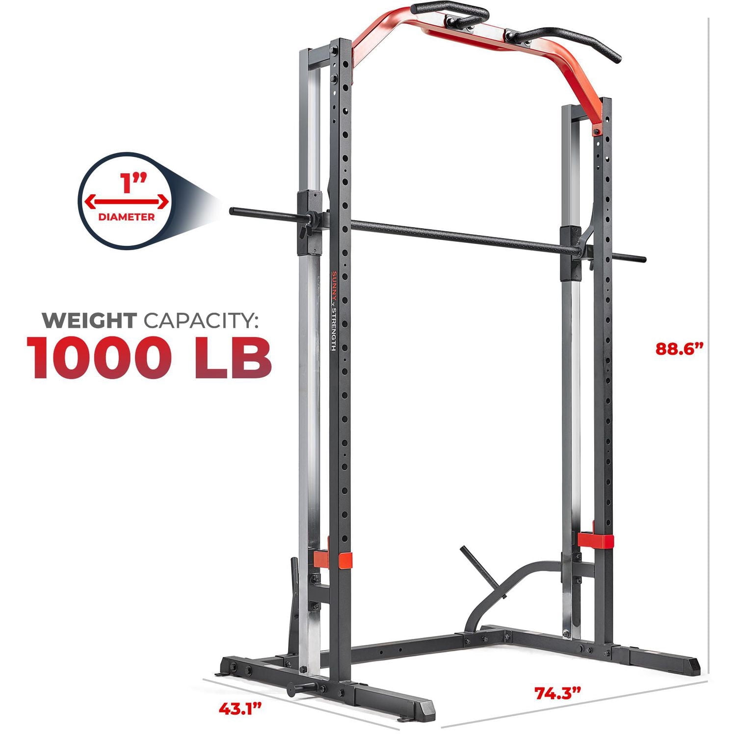 Sunny Health & Fitness Smith Machine Squat Rack Essential Series, Noir – SF-XF920020