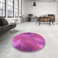 thumbnail image 4 of Ahgly Tapis Rectangulaire Lavable en Machine Intérieur Transitionnel Rose Profond, 7 Pieds x 10 Pieds, 4 of 7