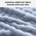 thumbnail image 4 of Dvkptbk Woolen Blanket Soft Bubble Fleece Blanket Warm and Soft Single Layer Double-Sided All-Season Solid Color Plush Blanket Bedding, 4 of 6