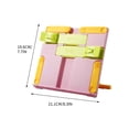 thumbnail image 2 of JWshufel Children's Multifunctional Desktop Reading Shelf Foldable Sturdy ABS Material Suit for Home School Office Library Use with Round Edges Safe for Kids Books Photos Recipes, 2 of 2