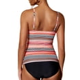 thumbnail image 4 of Kcodviy Tankini Swimsuits for Women Sporty Swimsuits for Women with Shorts V Neck Bathing Suits Plus Size Bathing Suits for Women Shorts Front Ruched Two Piece Bathing Suit Set with Shorts Swimwear, 4 of 5