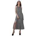 thumbnail image 1 of Moomaya Robe Imprimée Femme Fête Mariage Tenue de Fête Col Licou Robe Maxi en Rayonne, 1 of 4