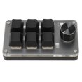 thumbnail image 1 of Clavier Mécanique Macro à une Main, Interrupteur Rouge Portable USB Mini DIY Clavier Programmable avec Bouton, Plug And Play, pour Bureau Gaming, 1 of 8