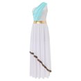 thumbnail image 4 of Aislor Robe de Danse de Louange pour Femmes Sans Manches Maxi Robe Superpositions en Mousseline Costume de Culte d'Église Tunique Cultivée Bleu Pâle TG, 4 of 7