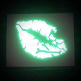 thumbnail image 2 of ORUYROP High Intensity Reflective Vinyl Death Kiss Skull Crossbones Lips Decal Bumper Sticker-Cars, Motorcycles, Helmets, Wind Screens, laptops (18 inches Wide, Green), 2 of 6