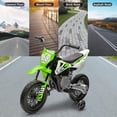 thumbnail image 1 of EastVita Vélo Électrique 12V, Moto pour Tout-Petit avec Roues Stabilisatrices, Vert, 1 of 7