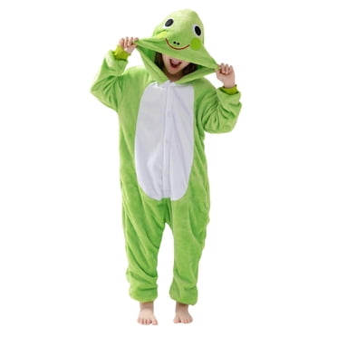 LOVZFMLL Tout-Petits et Enfants Garçons Filles Pyjama en Molleton Grenouillère Peluche Drôle Animal Halloween Cosplay Costume/fête pour 2-10 Ans