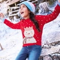 thumbnail image 4 of Robe à Manches Longues, Robe de Fête à Manches Longues, Nouveau Chandail de Noël à la Mode pour Enfants Imprimé à Manches Longues Chandail pour Enfants à Col Rond Chandail, 4 of 6