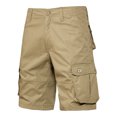 thumbnail image 1 of LSLJS Mens Fashion Sports Multi-Pockets Casual Summer Solid Zipper Short Pants, Mens Shorts Summer Clothes, 1 of 5