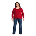 thumbnail image 2 of George Women's Plus Criss-Cross Back Sweater, 2 of 6