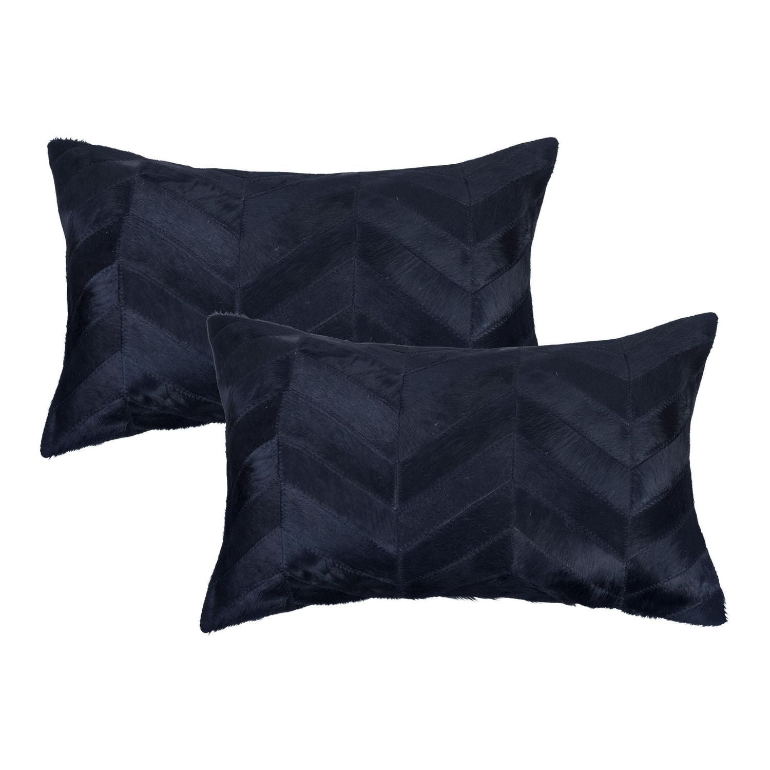 TORINO CHEVRON COWHIDE PILLOW 12"X20" 2-PACK