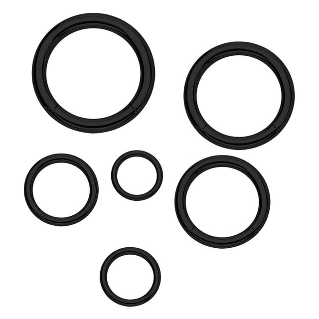 Luxe Modz Septum Clicker Ring Hinged Nose Hoop Ring Jewely 316L Surgical Steel Sold Each