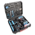 thumbnail image 3 of FIXTEC Perceuse Sans Fil Lithium-Ion 20V et Trousse de Projet avec Batterie 1,5ah, Chargeur et Étui de Rangement, Trousse de Projet de Perceuse 221 Pcs, 3 of 8