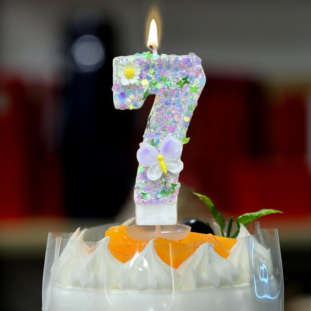 Boovnll Digital Birthday Candle Cake Decoration First Birthday Celebration Party Candle Flower