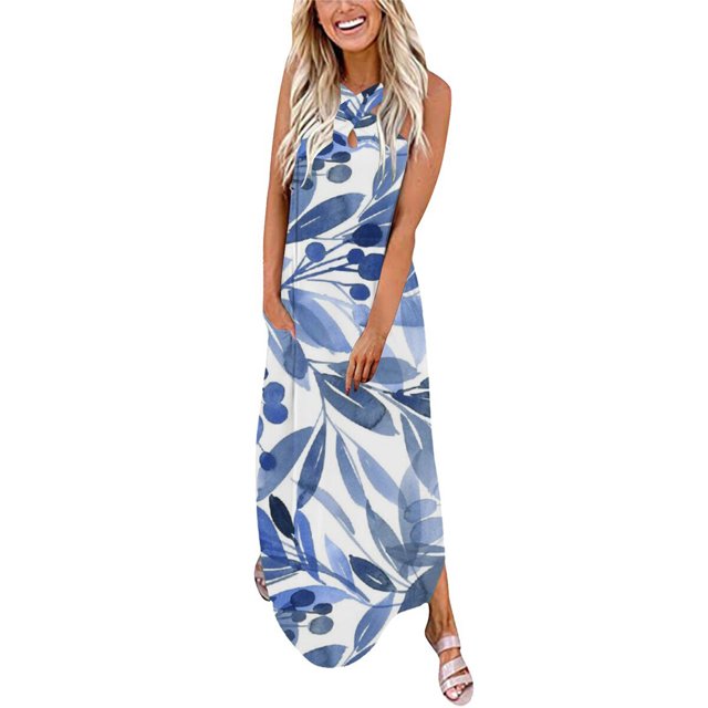 Robes de Collation des Grades pour Femmes 2023 Haut pour Femmes Robe à Imprimé Intégral Robe Anime à Bretelles Robe à Col Ras du Cou Robe pour Femmes en Liquidation