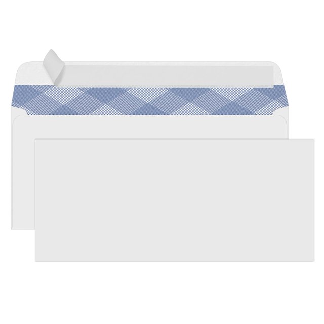 #10 Security Self-Seal Envelopes, PANDRI Windowless Business Mailing Envelopes, Security Tint Pattern for Secure Mailing, Invoices and Statements, Size 4-1/8 x 9-1/2 Inch