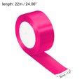 thumbnail image 2 of Unique Bargains 1.5" Wide 24 Yards Satin Ribbon Single Side Craft Roll Wrap Decoration Rose Red, 2 of 6