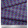 thumbnail image 2 of Soimoi Tissu en Cambric de Coton, Tissu à Imprimé Damassé Ogee au Mètre, 56 Pouces de Large, 2 of 5