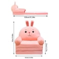 thumbnail image 2 of Plush Folding Children's Sofa Backrest Armchair 2 In 1 Folding Children's Sofa Cute Cartoon Lazy Sofa Without Padding Or Padding Core, 2 of 3