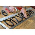 thumbnail image 3 of NACH 4 to 8 Inch Aluminum House Address Number Series - Stylish Floating Address Plaque for Home/Business Use - Modern Metal Numbers for Mailbox/Front Door - Maximum Rust Protection, Indoor/Outdoor, 3 of 7
