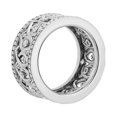 thumbnail image 4 of 1,10 Ct P.t. Rond Naturel Diamond Dernier Design Alliance Éternité pour Femmes en Or Blanc Massif 18K Taille 8, 4 of 7