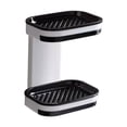 thumbnail image 2 of Bdday Closet Organizers and Storage Suction Cup Wall Mounted Double Rows Soap Box Double Layered Soap Box Storage Artifact for Bathrooms and Toilets Bathroom Storage Containers, 2 of 9