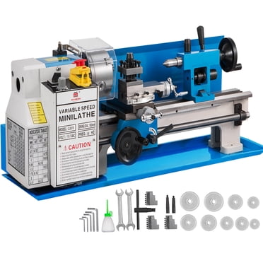 VEVOR Metal Lathe 7" x 14",Mini Metal Lathe 0-2250 RPM Variable Speed,Mini Lathe with 4" 3-jaw Chuck,Bench Top Metal Lathe, Benchtop Lathe, for Various Types of Metal Turning