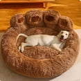 thumbnail image 3 of LSLJS Lit pour Chien Douillet et Confortable - Coussin de Lit pour Chien Chaud en Forme de Patte pour Toutes les Saisons, Cat Litter, 3 of 3