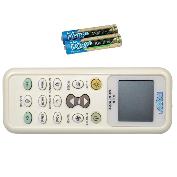 HQRP Universal A/C Remote Control for ACSOM ADC AIDELONG AITE AKIRA AMCOR AMICO ALPIN AUCMA AUX AOKE YAIR YAOMA YIDONG YORK YUTU ZHONGYI ZUODAN Air Conditioner / Fahrenheit displaying
