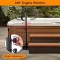 thumbnail image 4 of Garvee Hot Tub Handrail, 56" Handrail Pivots, 360 Rotatable Adjustable Height, Black, 4 of 7