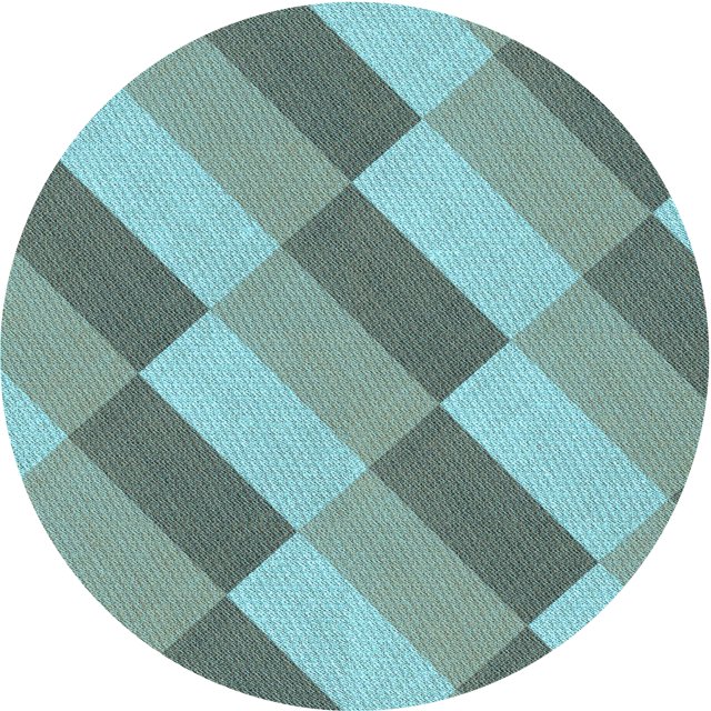 Ahgly Company Tapis d'Intérieur Lavables en Machine, Carrés Transitionnels, Vert Terne-Mer, Carrés de 3'