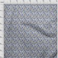thumbnail image 4 of oneOone Polyester Spandex Gray Fabric Floral Craft Projects Decor Fabric Printed By The Yard 56 Inch Wide, 4 of 4