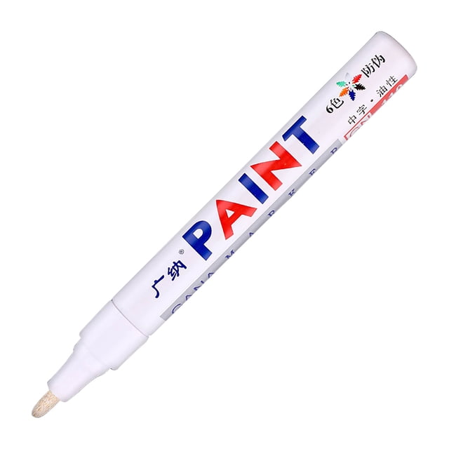 VogueV Oil-Based Paint Markers - Vibrant Permanent Ink for DIY/Art Projects White.