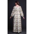 thumbnail image 2 of Bimba Robe Maxi à Manches Longues pour Femmes en Poly Georgette Imprimée Aquarelle Arbre et Merle d'Amérique, Taille Élastique - XX-Grand, 2 of 5