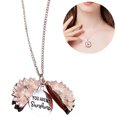 thumbnail image 2 of Collier pour Femmes Pendentif Tournesol Gravé Pendentif Médaillon Collier Pendentif, 2 of 10