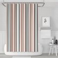 thumbnail image 1 of Shower Curtain Set with Snap-in,Sage Green Grey Abstract Line Style (3) Shower Curtains Waterproof Shower Liner,Aesthetic Neutral Polyester Shower Liner,72x72Inch, 1 of 4