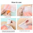 thumbnail image 4 of Jrelecs 2 Pcs Sacs de Rangement Alimentaires sous Vide Réutilisables en Silicone Sans BPA pour l'Entreposage des Aliments, sous Vide, Préparation de Repas, Fruits, Légumes, Viande, 4 of 15