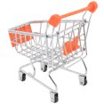 thumbnail image 2 of 1pc Mini Shopping Cart Children Pretend Play Toy Iron Makeup Storage Grocery Cart Trolley with Electroplating (Random Color), 2 of 9