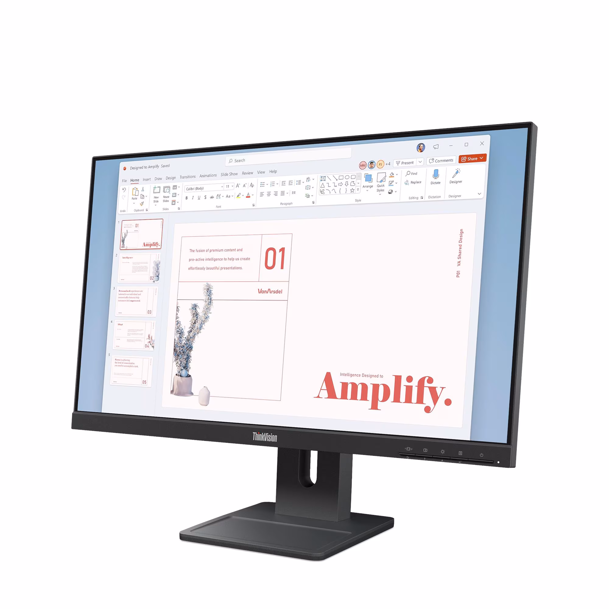 Lenovo ThinkVision E24-40 24", 1920 x 1080, Raven Black, 64BAMAT1UZ