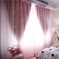 thumbnail image 4 of Agiferg Starry Sky Sheer Curtain Tulle Window Treatment Voile Drape Valance Double-deck, 4 of 6