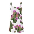 thumbnail image 4 of Pisexur Combinaison Décontractée pour Femmes Plus Size Summer Floral Sans Manches Ample Réglable Bretelles Spaghetti Shorts Extensibles d'Une Seule Pièce avec Poches S-3XL, 4 of 5