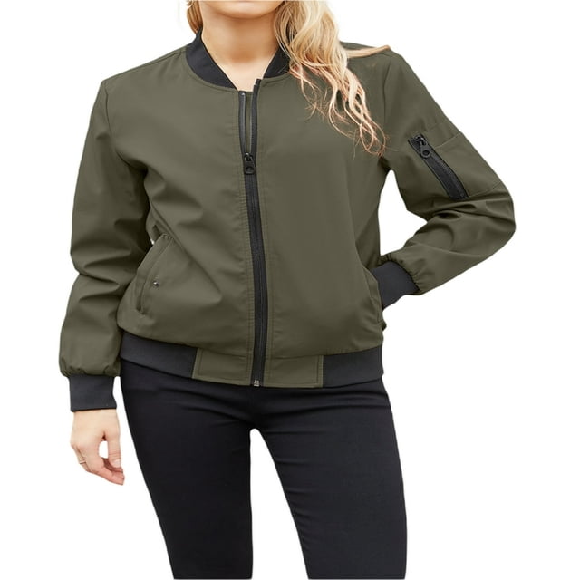 Veste de Baseball Légère pour Femmes - Bomber Élégant avec Poches