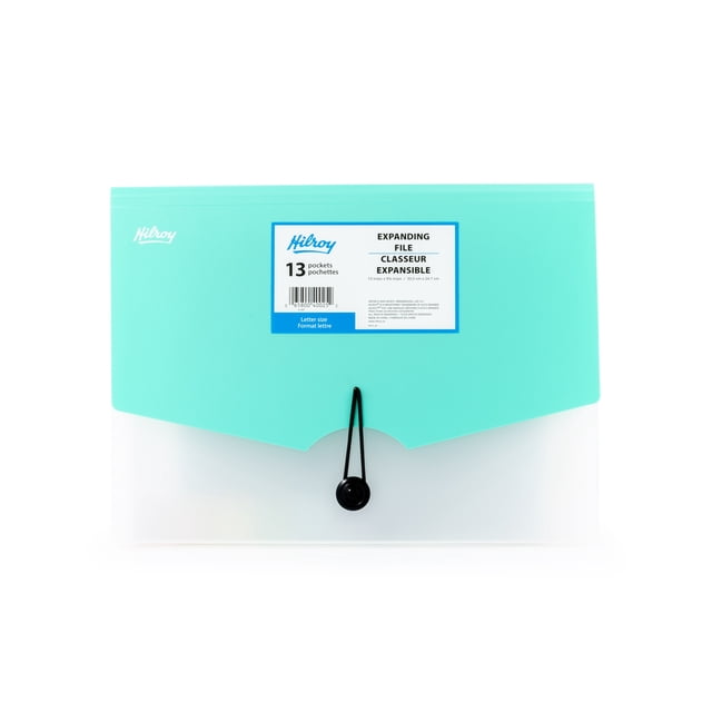 Hilroy® 13 Pocket Trend Expanding File Green