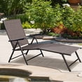 thumbnail image 2 of Costway Chaise Longue de Piscine Inclinable Mobilier de Patio Extérieur Réglable, 2 of 10