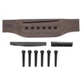 thumbnail image 3 of Guitar Bridge Set, Guitar Nut Saddle Set Guitar Accessories Easy To Install Replacement Parts Easy Carrying  For Acoustic Guitars, 3 of 8