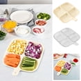 thumbnail image 1 of pstuiky Wall Mounted Hot Pot Tray Vegetable Prep & Soy Dipping Dish Storage Multi-Compartment Organizer, 1 of 6