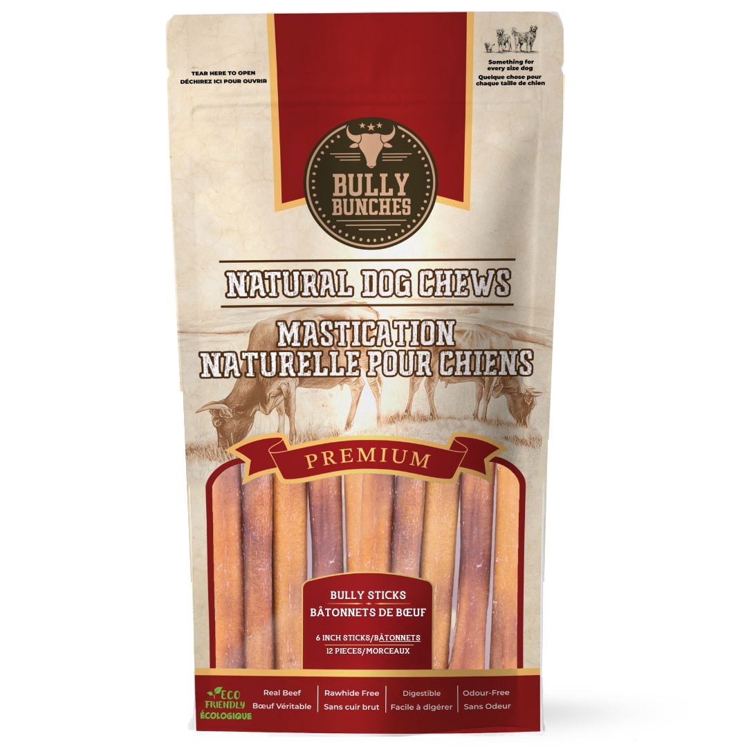 6 Inch Premium Bully Sticks Value Pack