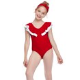 thumbnail image 2 of HAWEE Girls One Pieces Swimsuit Cute Swimwear Bathing Suits Ruffle Swimsuit Floral Swimwear, 2 of 3