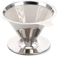 thumbnail image 1 of Pour Over Reusable Drip Coffee Filter Cone Portable Coffee Filter Pour Over Home Office Camping, 1 of 5