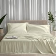 thumbnail image 1 of ViscoLogic EGYPTIAN COMFORT Silky Smooth Lightweight Bed Sheet Set - Brushed Micro - Deep Pocket - 4 Piece Set (CREAM, TWIN/SINGLE), 1 of 7